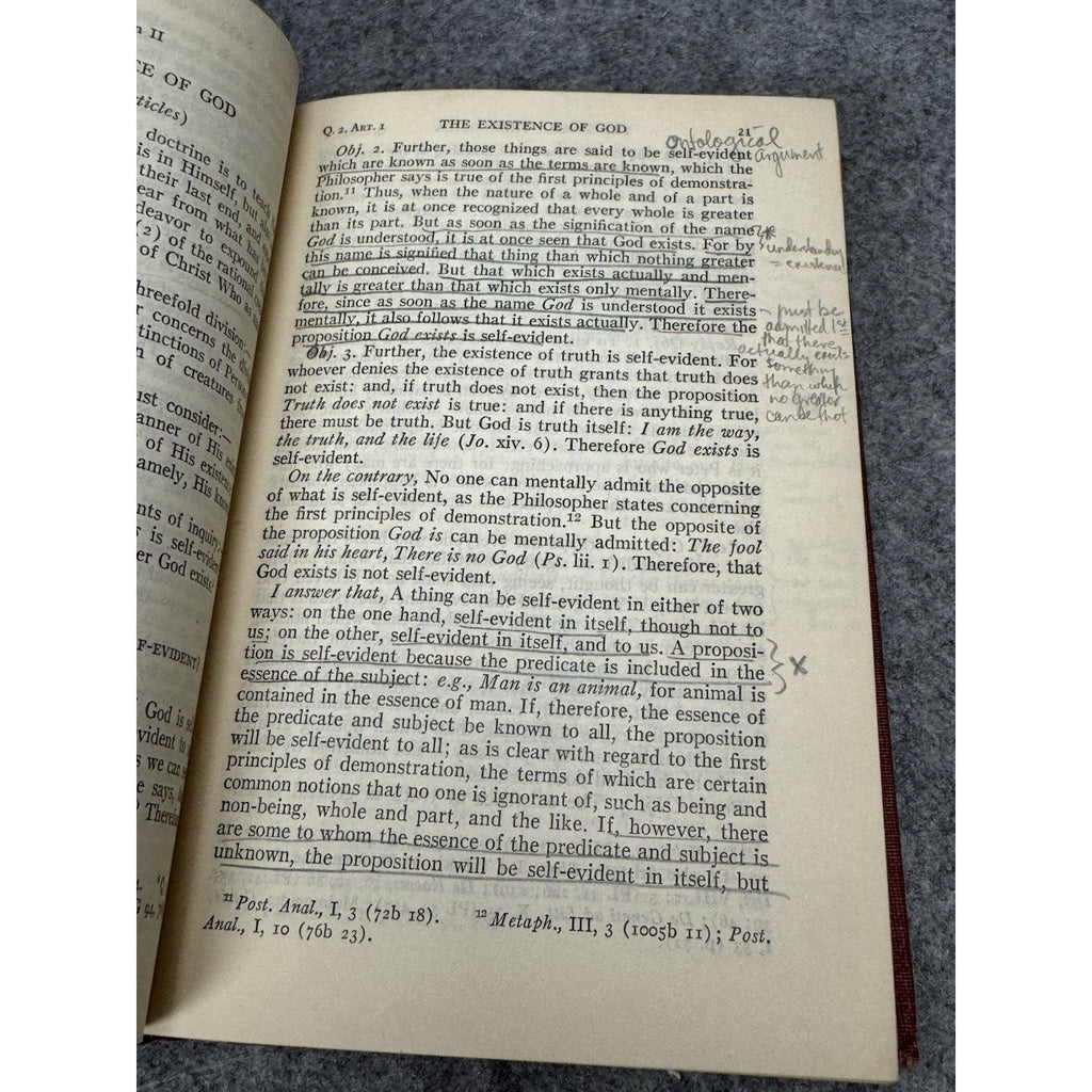 1948 Introduction to St Thomas Aquinas Anton Pegis First Modern Library Edition