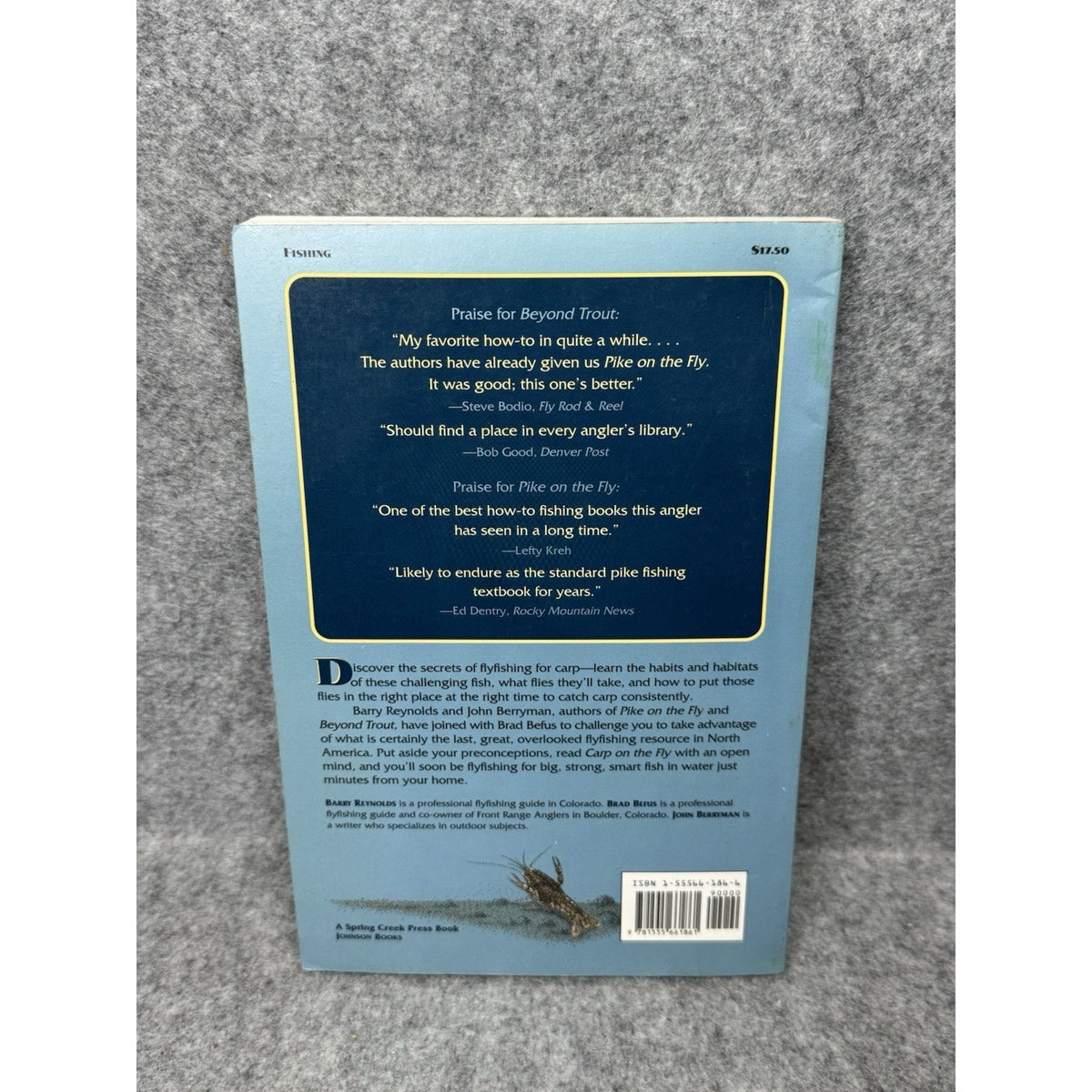 1997 Carp on the Fly Barry Reynolds Signed 1st Edition Fly Fishing PB
