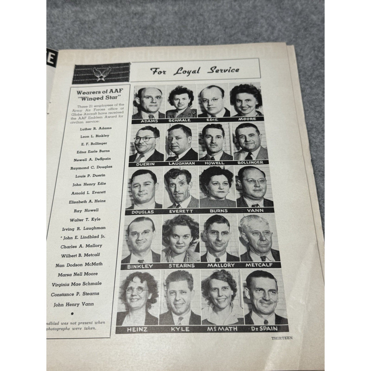 1943 Globe Beam December WWII Aircraft Magazine AT-10 Christmas Fort Worth.