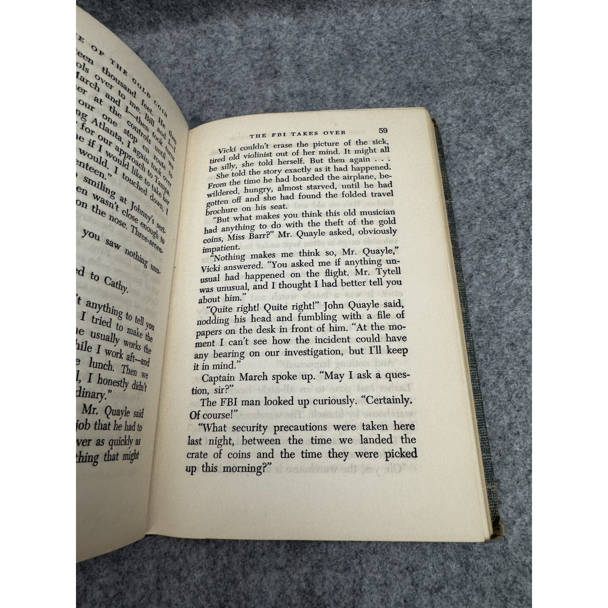 The Clue of the Gold Coin Helen Wells 1958 Vicki Barr Hardcover