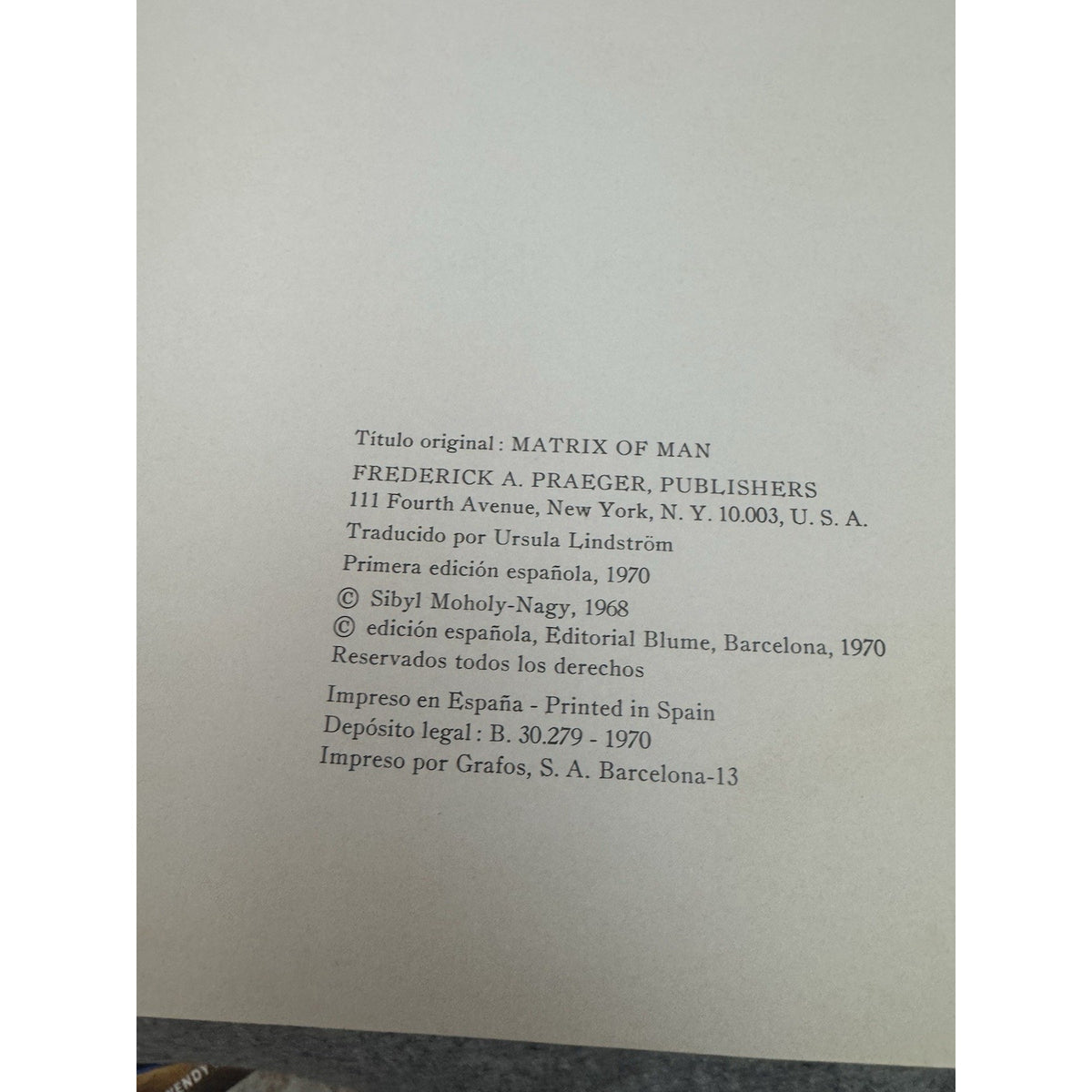 1970 Urbanismo y Sociedad Sibyl Moholy-Nagy HC Historia Ciudad Blume