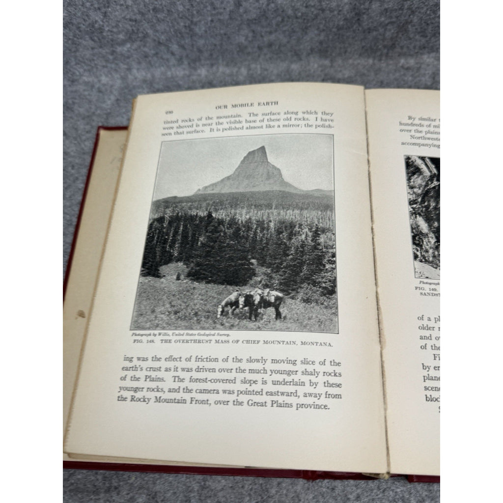 1926 Our Mobile Earth Reginald Daly First Edition Illustrated Geology Volcanoes