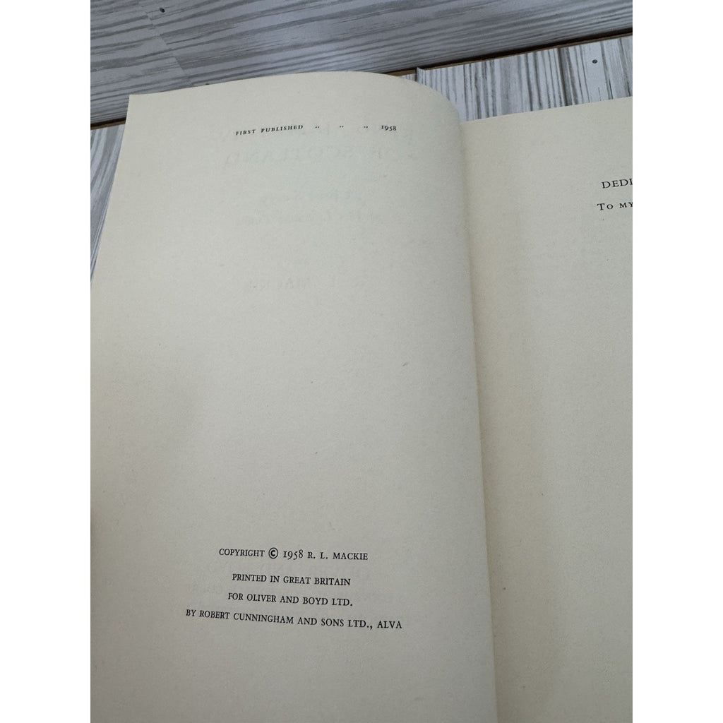 1958 King James IV of Scotland R L Mackie HC Oliver Boyd History