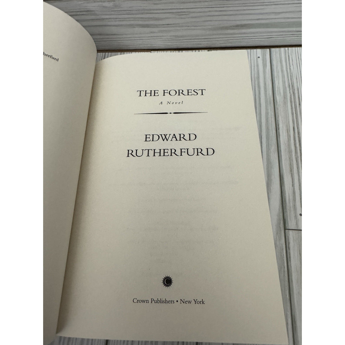 The Forest by Edward Rutherfurd - 2000 First Edition / 1st Printing HCDJ