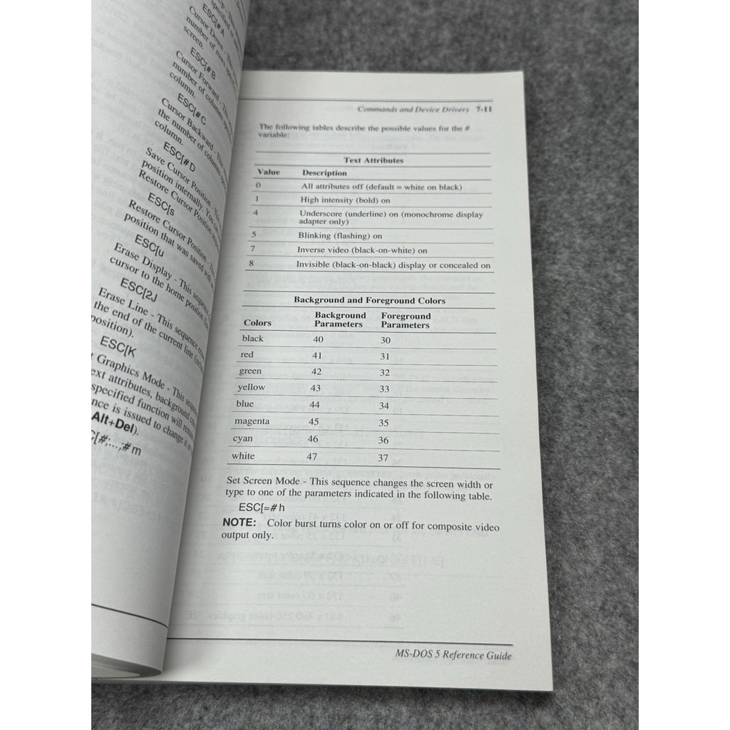 1992 Compaq MS-DOS Version 5 Reference Guide Vintage Computer Manual