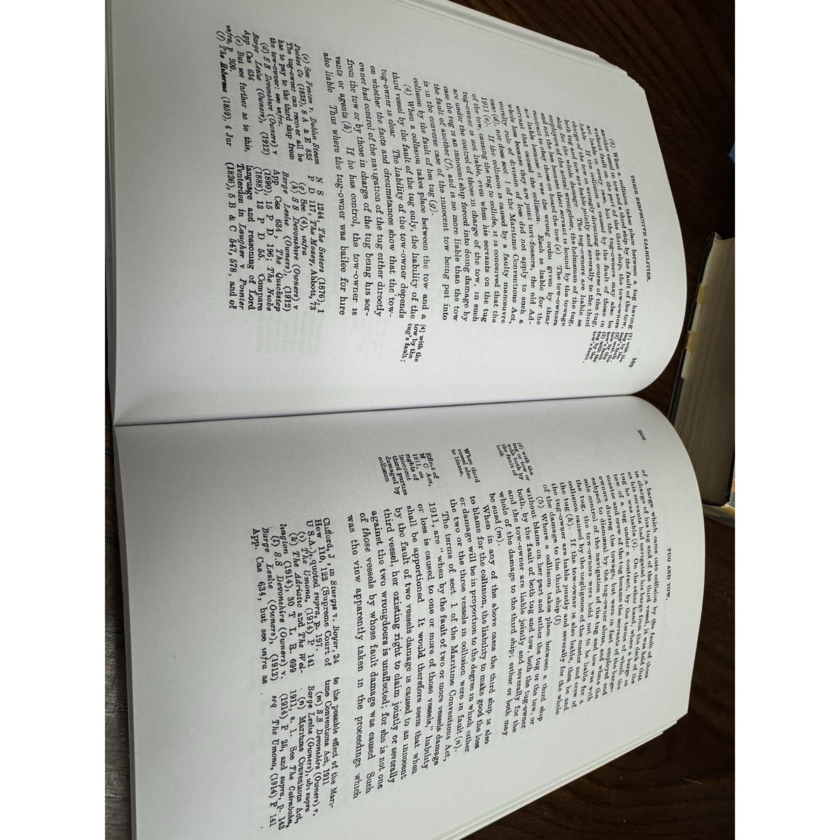 Marsden Collisions at Sea 1919 Law Book Reprint Maritime Legal Text