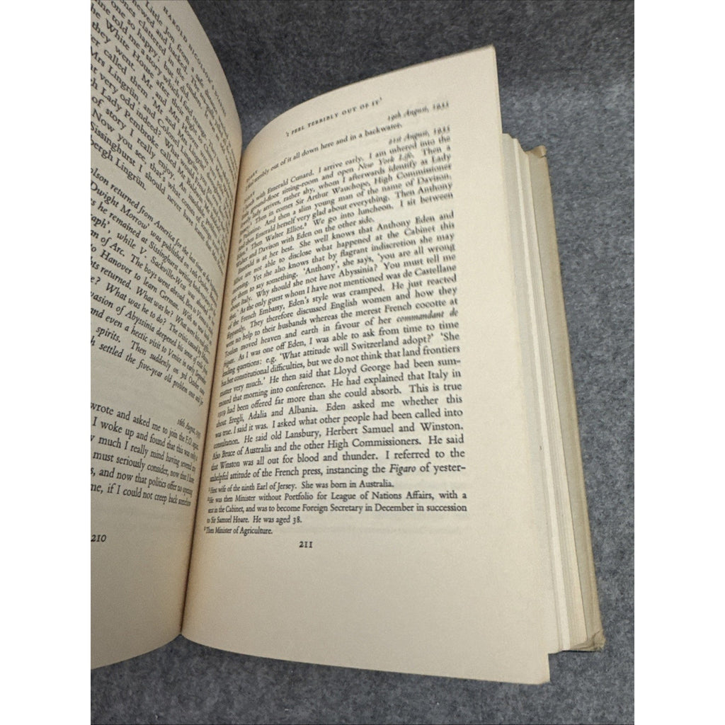 Diaries & Letters 1930-1939 Harold Nicholsen 1966 Atheneum HCDJ