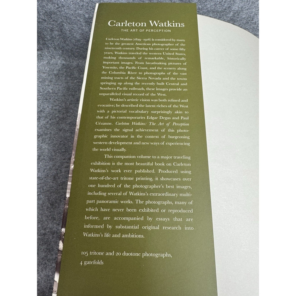 Carleton Watkins The Art of Perception 1999 Photography Yosemite Softcover