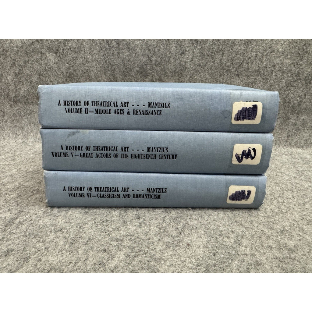 A History of Theatrical Art Karl Mantzius Vol II V VI HC 1970 Lot 3