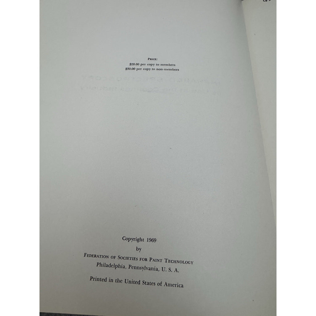 Infrared Spectroscopy Its Use in the Coatings Industry 1969 HC Paint Technology