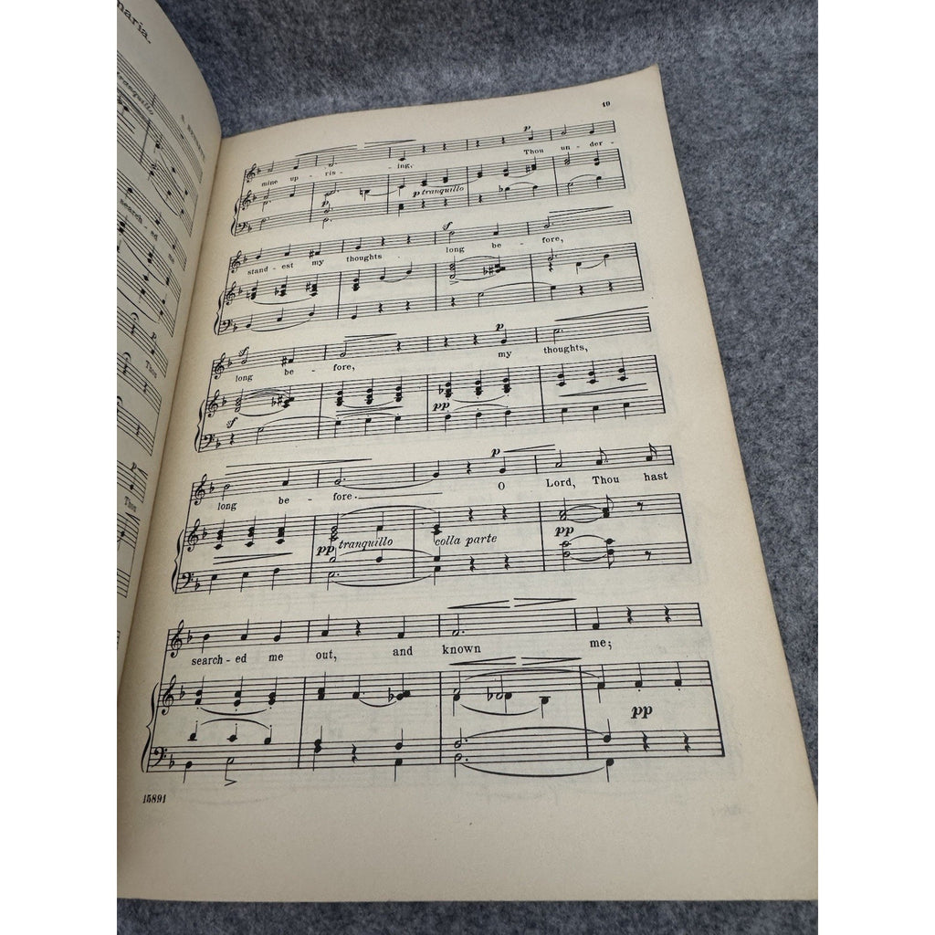 Anthology of Sacred Song Alto G Schirmer Antique Sheet Music 1901