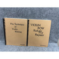 H.S. Wake Violin Making & Bow Repair Manuals 2 Vol Set Revised Editions