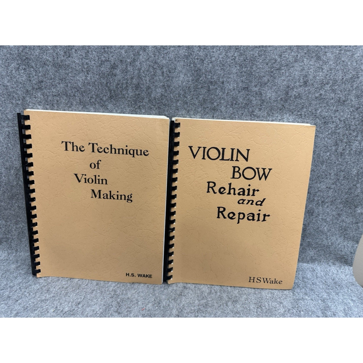 H.S. Wake Violin Making & Bow Repair Manuals 2 Vol Set Revised Editions