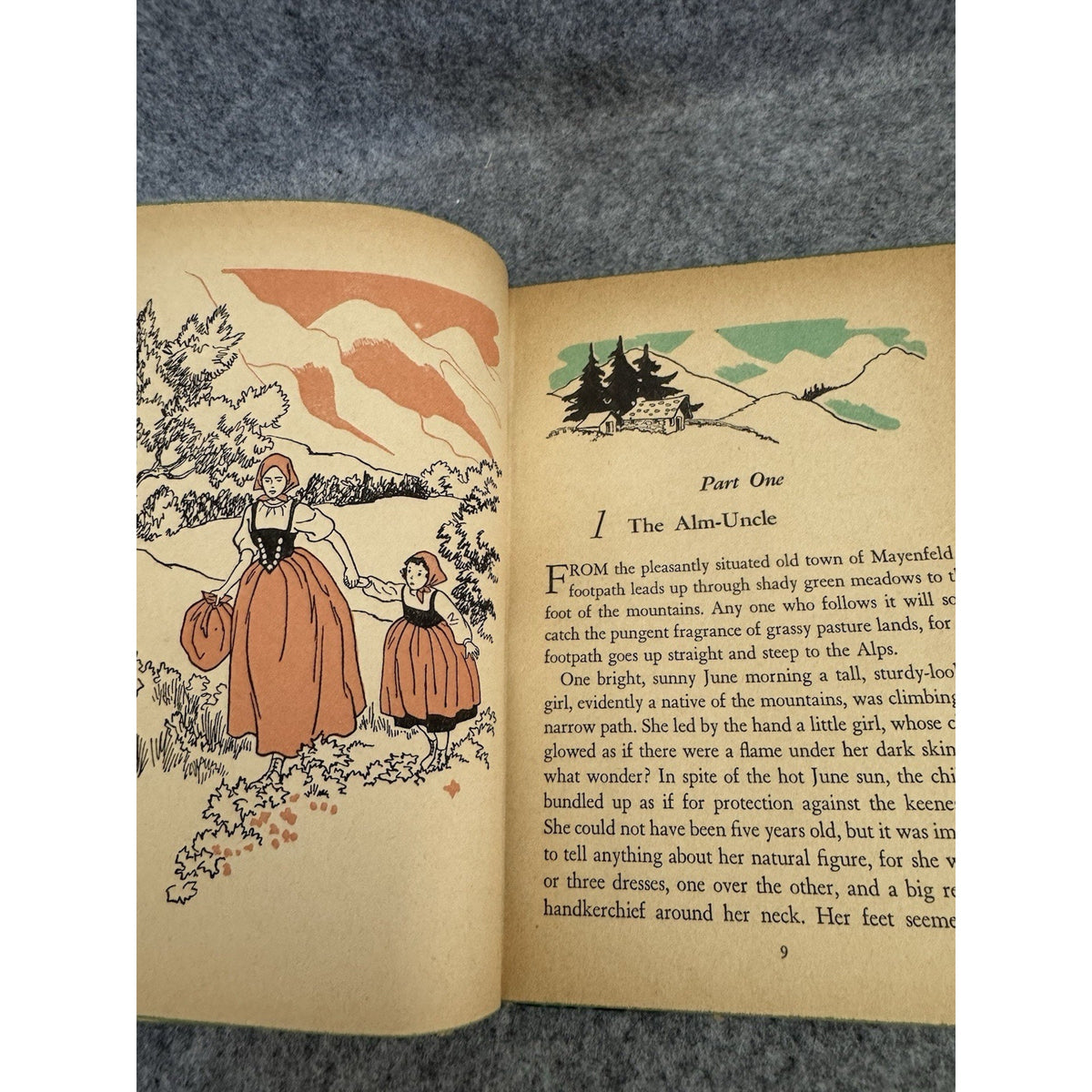 Heidi Johanna Spyri 1955 Whitman Publishing HC Illustrated Janet Smalley