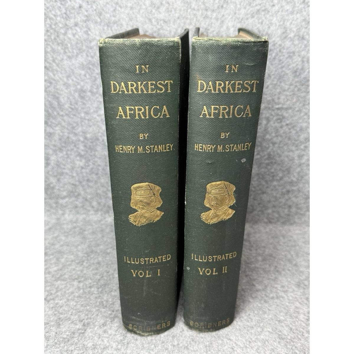 1891 In Darkest Africa Henry M Stanley 2 Vol Set Illustrated Both Folding Maps