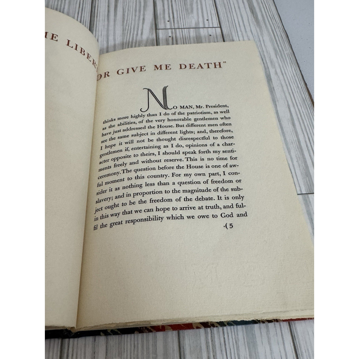 Give Me Liberty or Give Me Death Patrick Henry 1956 SIGNED #26/50