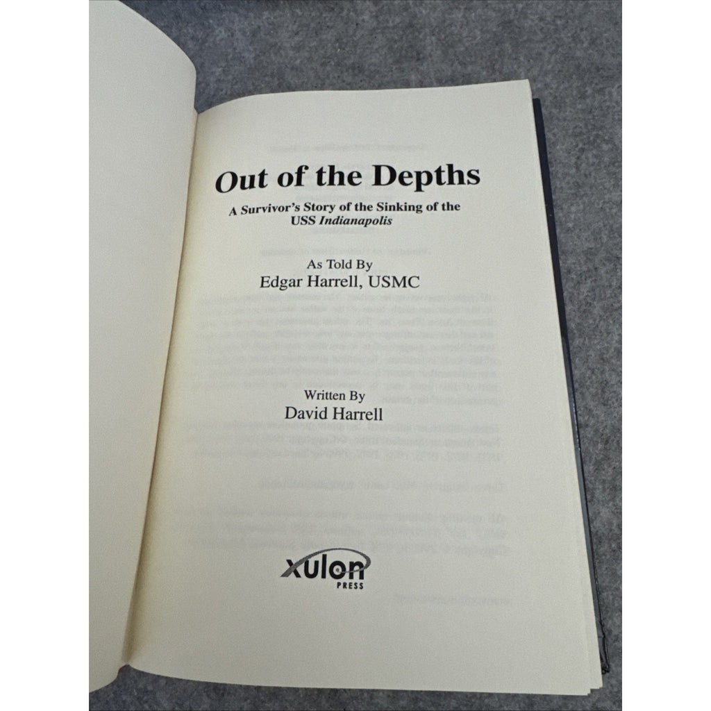 Out of the Depths by Edgar Harrell | Signed Hardcover (2005)