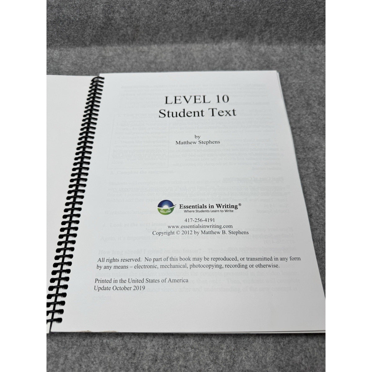 Essentials in Writing Levels 9 & 10 Student Texts DVDs Homeschool Curriculum