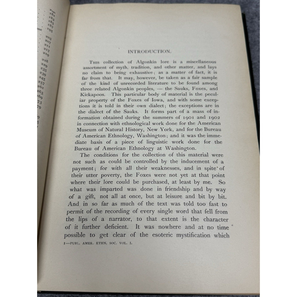 1907 Fox Texts William Jones Franz Boas Meskwaki Native American Language