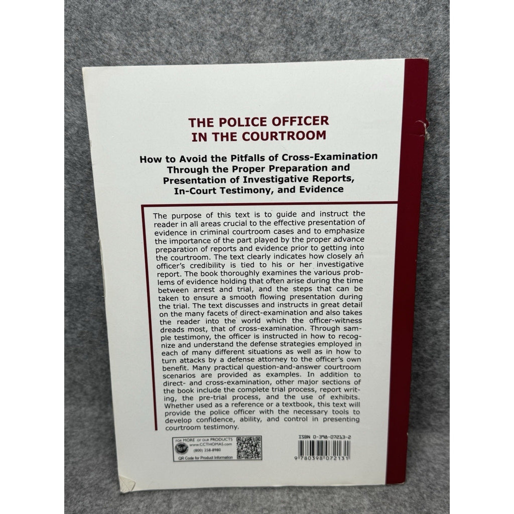 The Police Officer in the Courtroom Don Lewis 2001 Criminal Justice Paperback