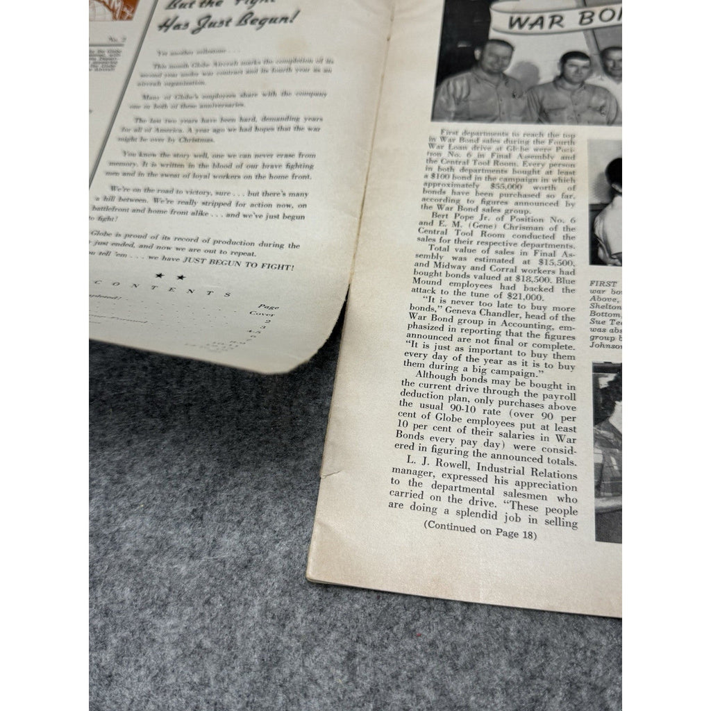 1944 Globe Beam February WWII Aircraft Magazine AT-10 Fort Worth Golden Gloves