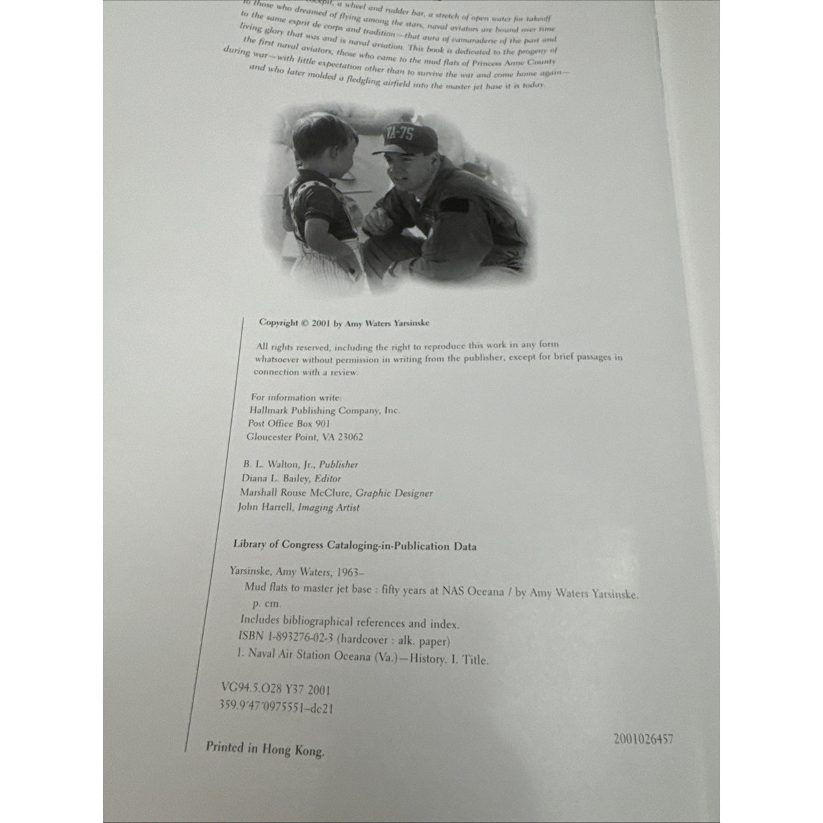 NAS OCEANA US NAVY HISTORY BOOK, VIRGINIA BEACH, VA, AMY WATERS YARSINSKE, 2001