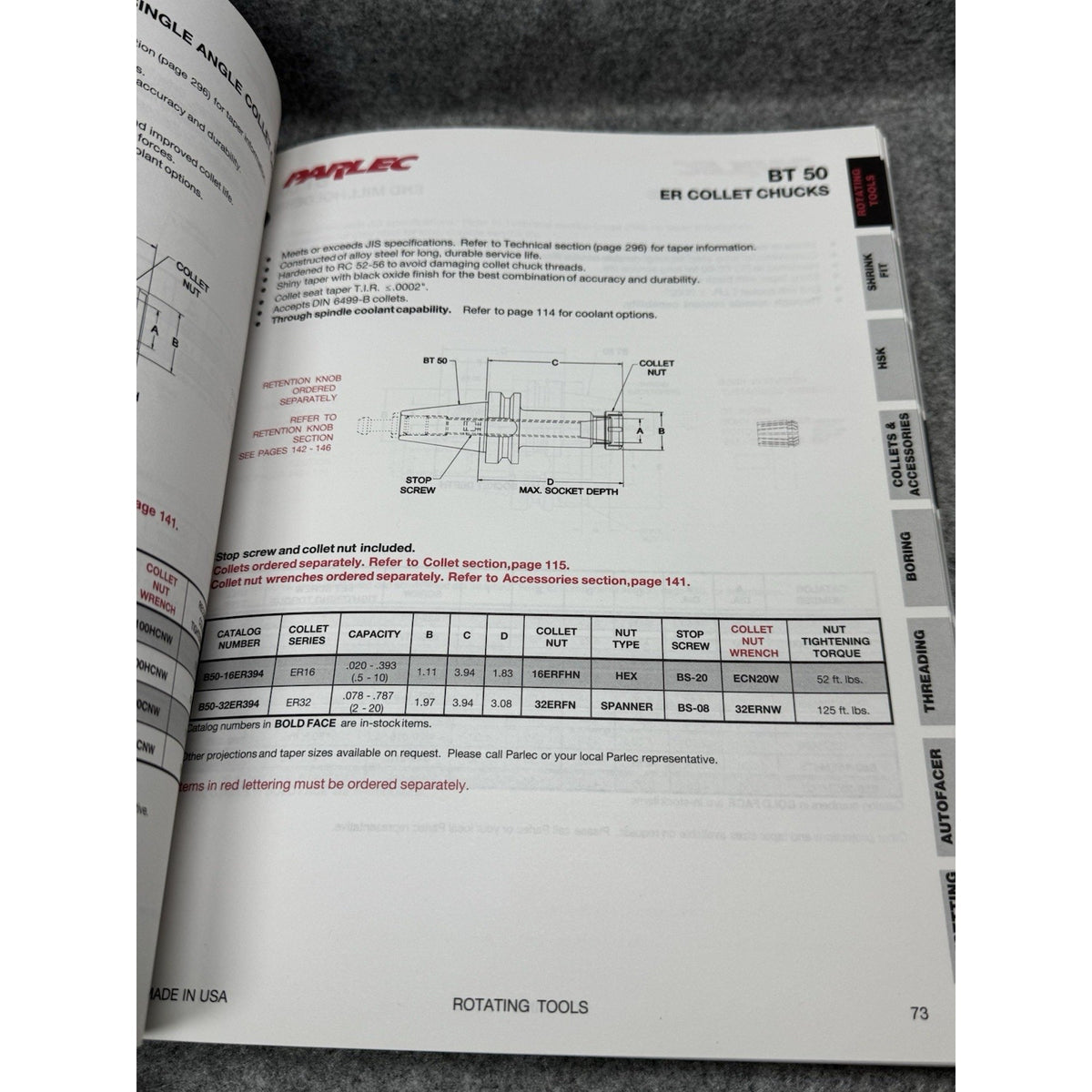 1998 Parlec CNC Tooling Catalog Toolholders Collets Boring Machinist Manual