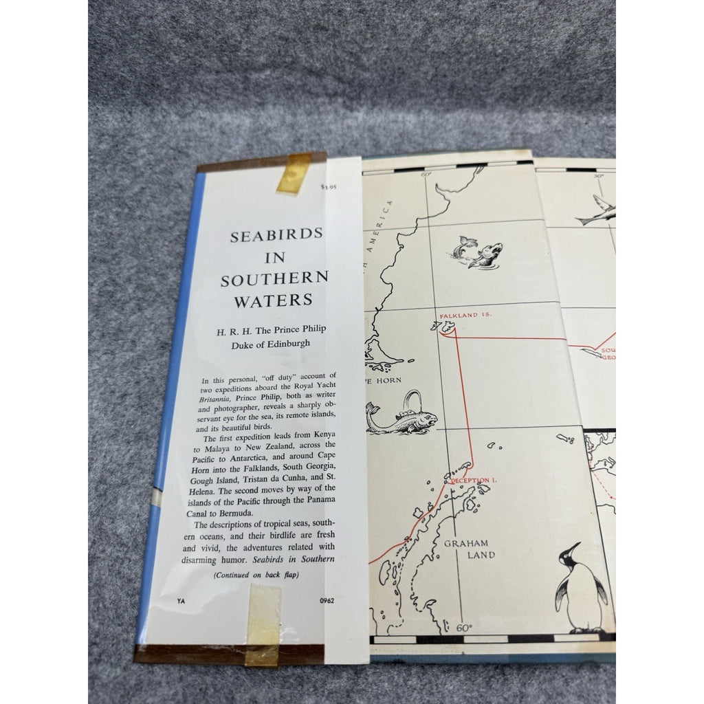 1962 Seabirds Southern Waters Prince Philip First Edition Royal Yacht Birds