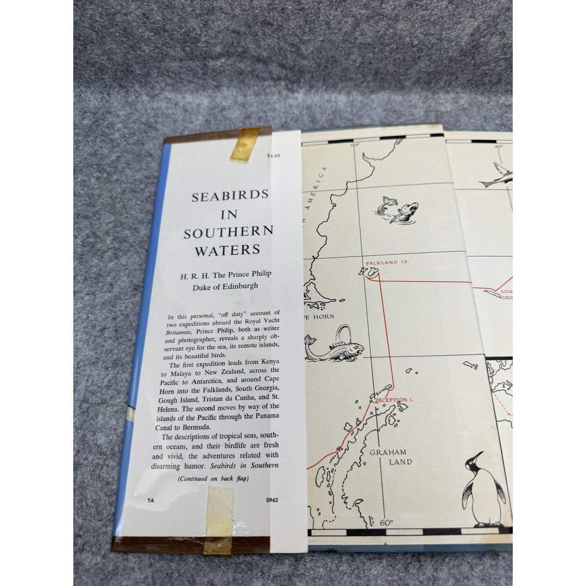 1962 Seabirds Southern Waters Prince Philip First Edition Royal Yacht Birds