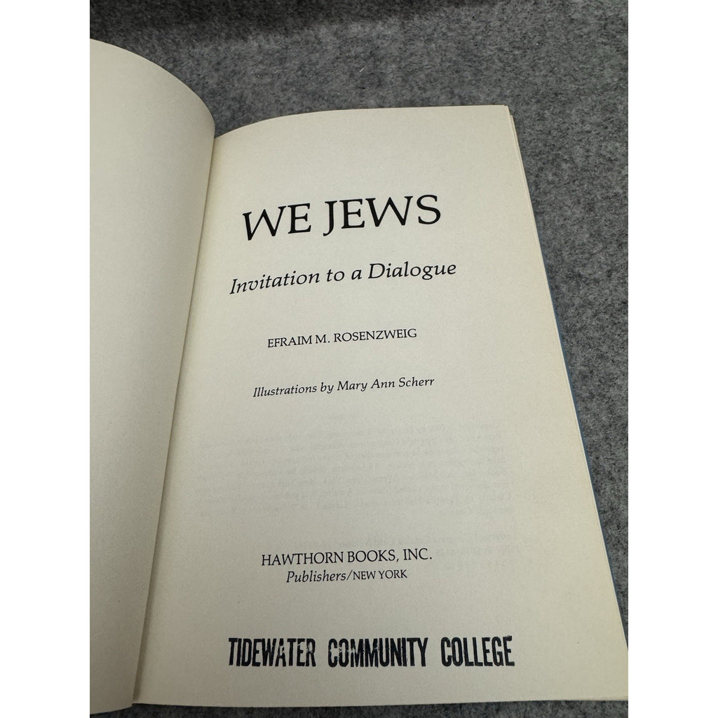 We Jews Invitation to a Dialogue Rosenzweig HC 1977