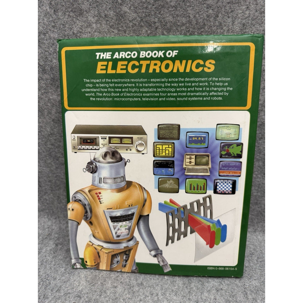 1984 The Arco Book of Electronics HC Computers TV Video Audio Robots