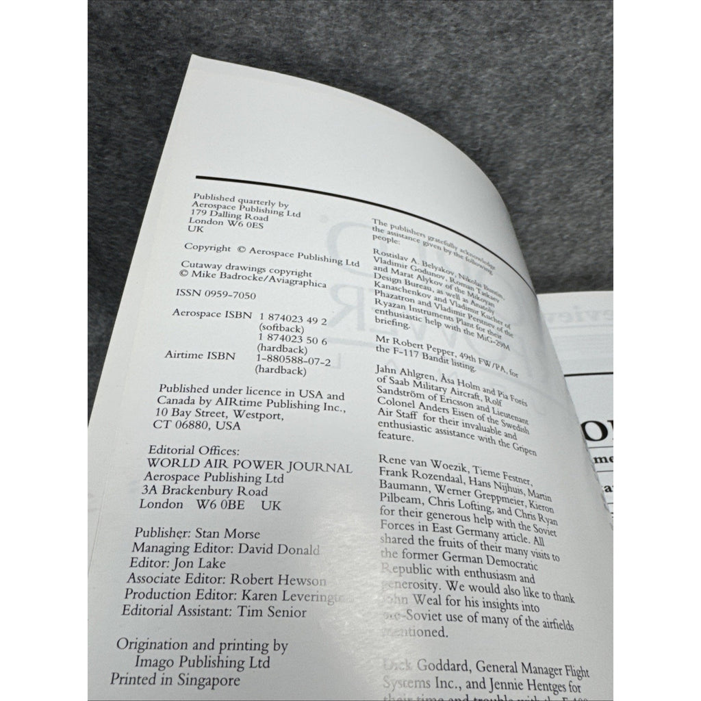 World Air Power Journal, Vol. 20, Spring 1995