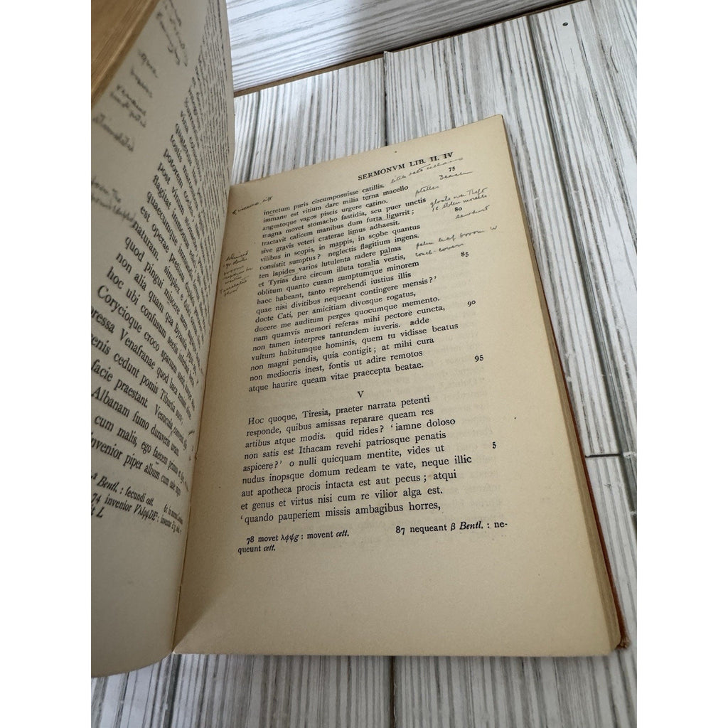 Q Horati Flacci Opera Oxford Clarendon Latin Softcover Antique