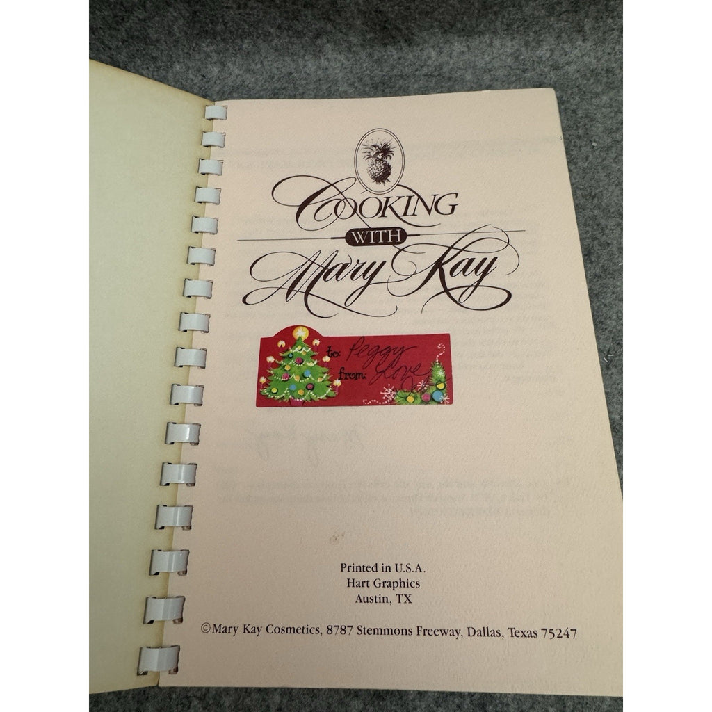 1985 Cooking With Mary Kay Spiral Cookbook 500+ Recipes Mary Kay Cosmetics