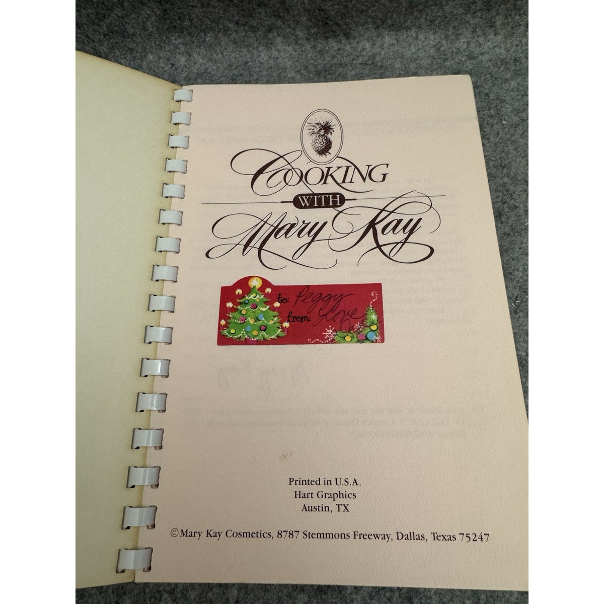 1985 Cooking With Mary Kay Spiral Cookbook 500+ Recipes Mary Kay Cosmetics
