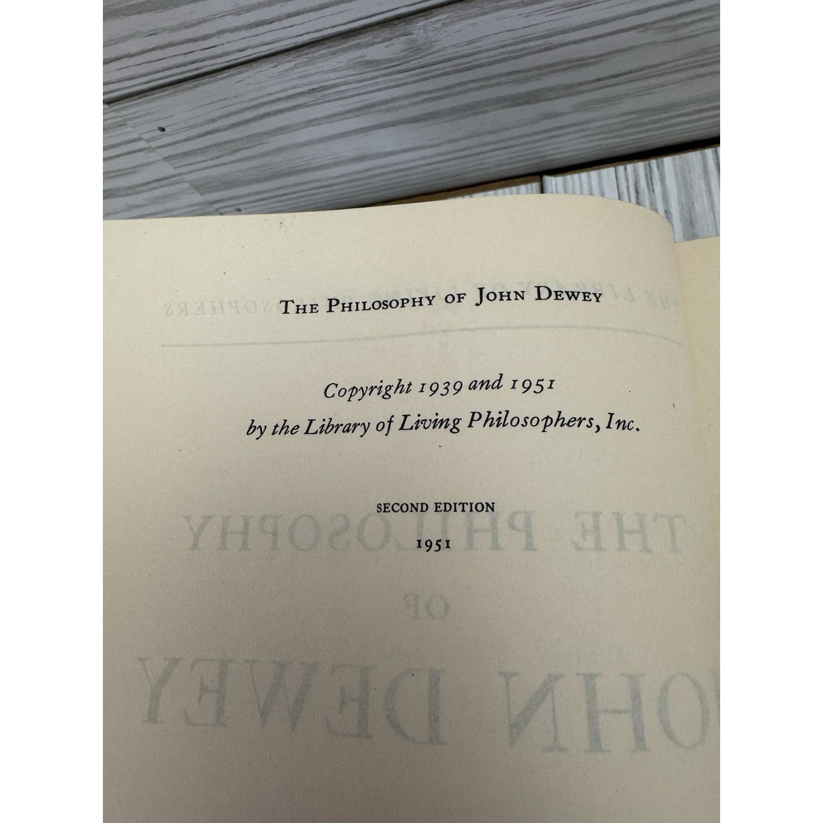 The Philosophy of John Dewey 1951 HC Schilpp Library Living Philosophers