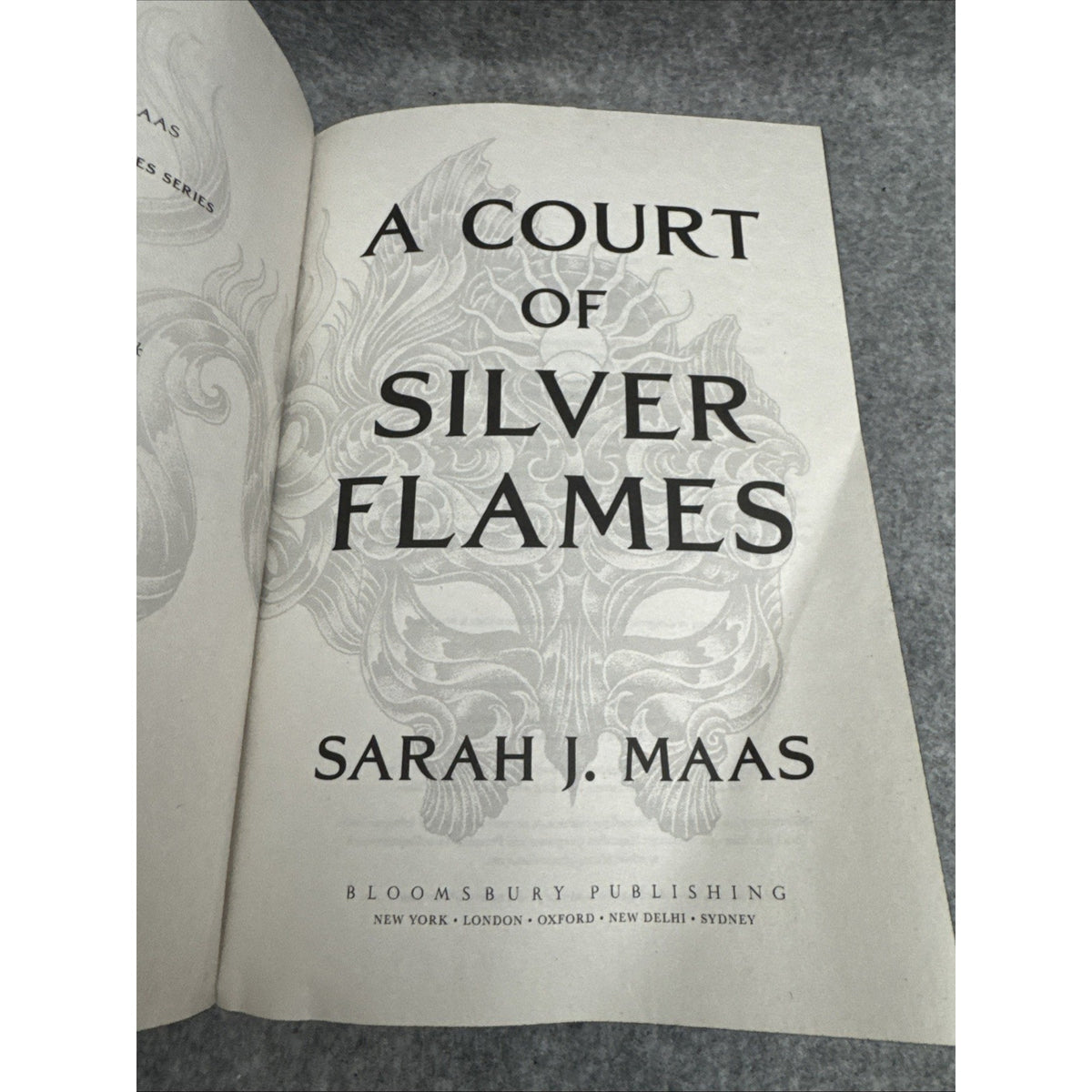 A Court of Silver Flames Sarah J Maas B&N Exclusive Black Edges Paperback 2025
