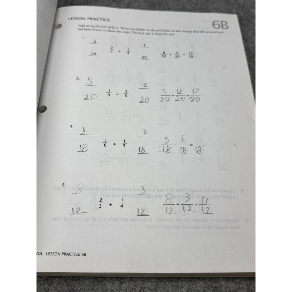 Epsilon Student Workbook : Fractions by Math-U-See (2013, Trade Paperback) USED