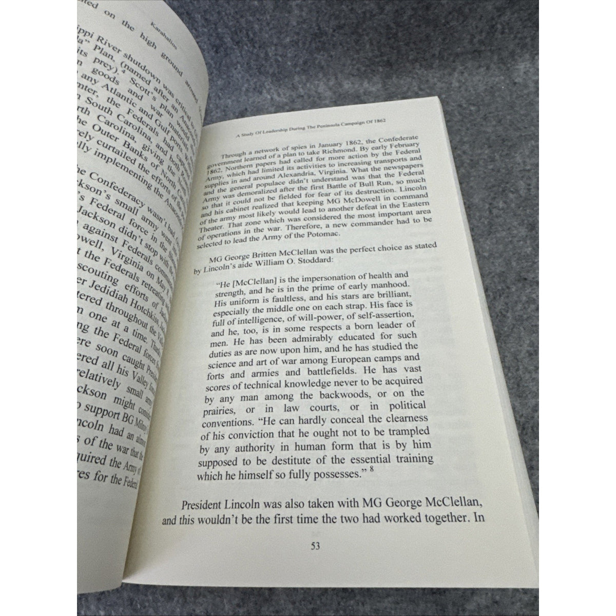 A Study of Leadership During the 1862 Peninsula Campaign by George N. Karahalios