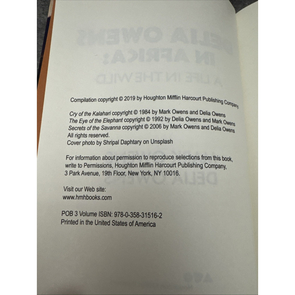 Delia Owens In Africa : A Life In The Wild by Mark Owens & Delia Owens (2019)