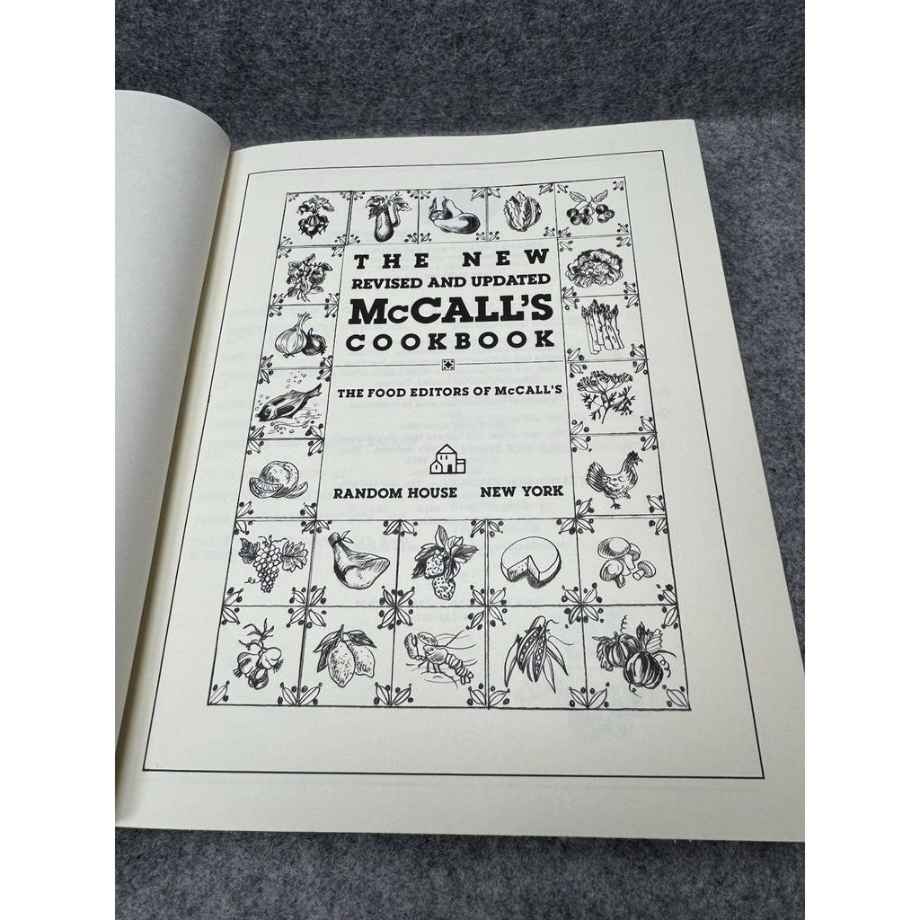 New Revised Updated McCall’s Cookbook First Edition Hardcover Random House