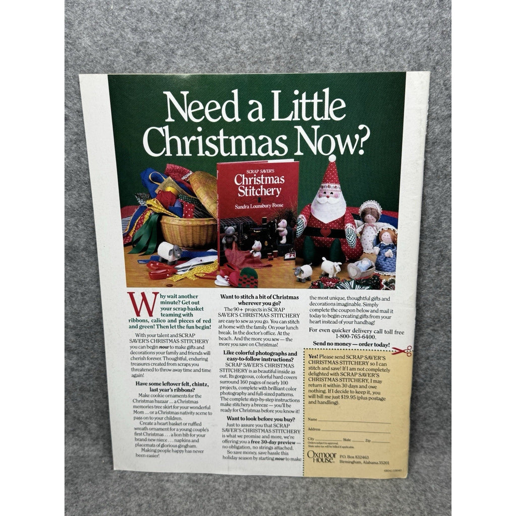 1990 Christmas Year-Round Needlework & Craft Ideas Magazine Premier Issue