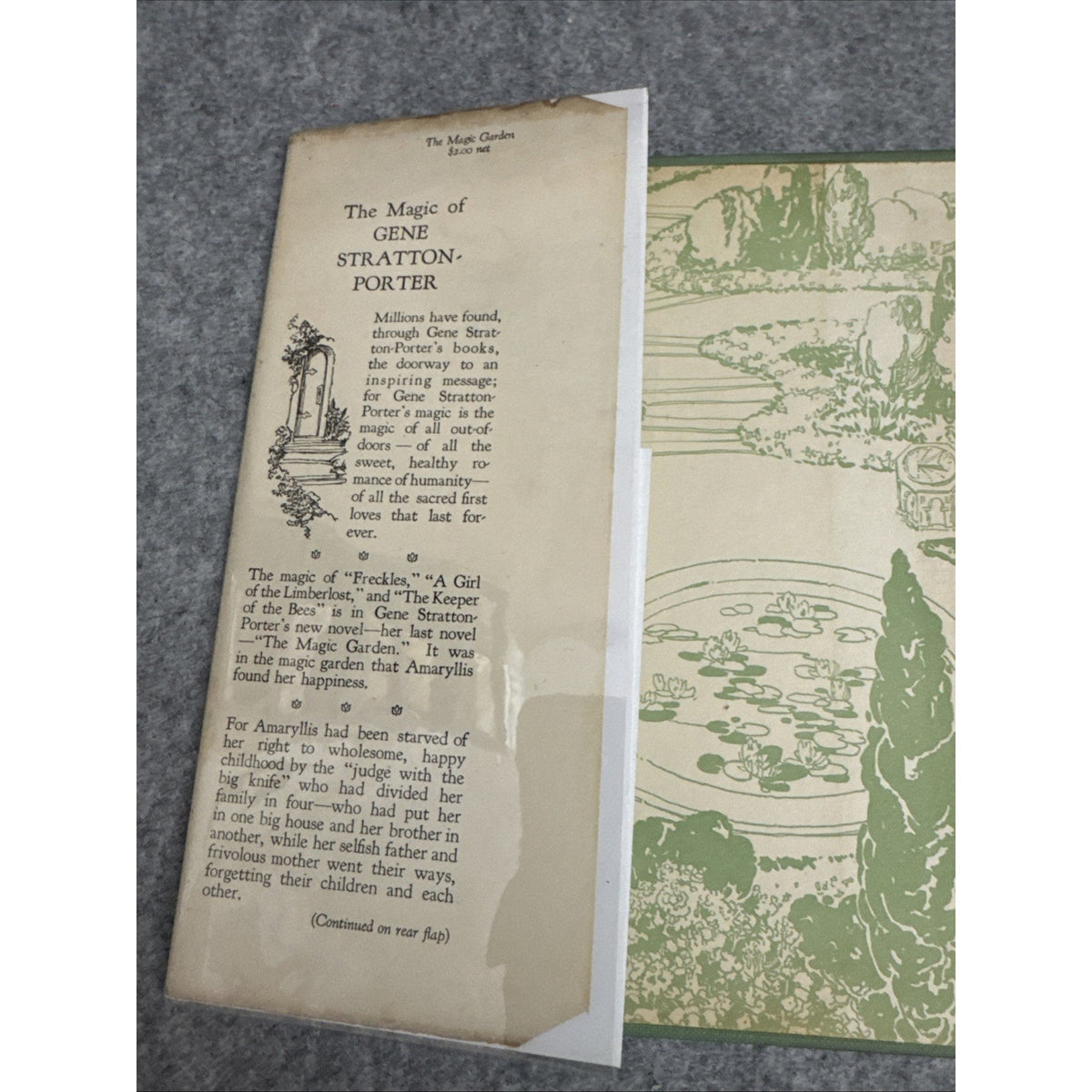The Magic Garden by Gene Stratton-Porter 1927 HCDJ First Edition