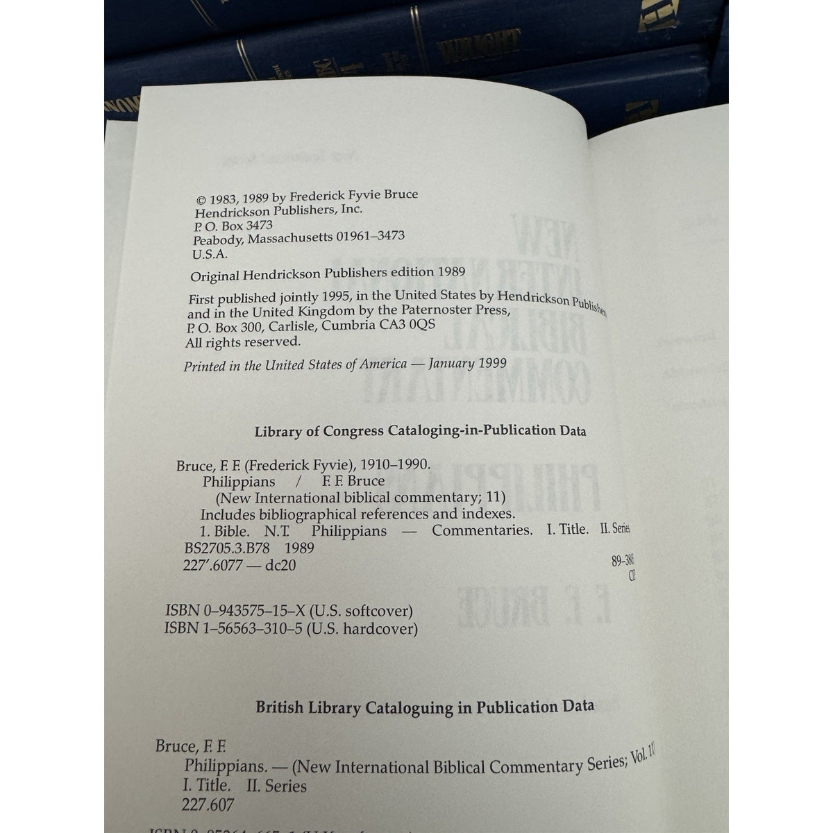 New International Biblical Commentary NIBC 19 Vol HC Lot Hendrickson VG