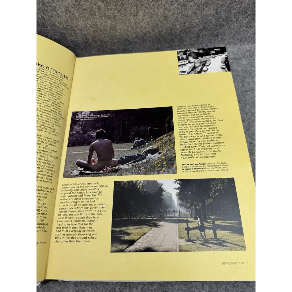 1977 Colonial Echo William & Mary College Yearbook Williamsburg VA HC
