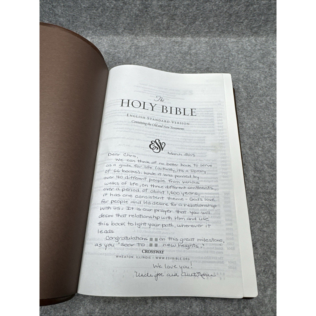 The Holy Bible: English Standard Version Deep Brown Trutone Value Thinline Bible