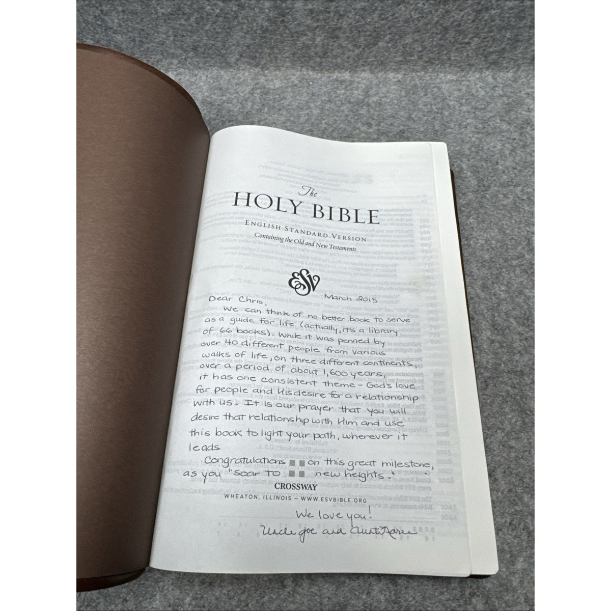 The Holy Bible: English Standard Version Deep Brown Trutone Value Thinline Bible