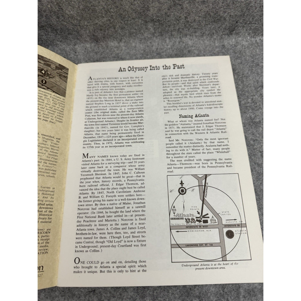 Underground Atlanta Norman Shavin Vintage History Guide Softcover