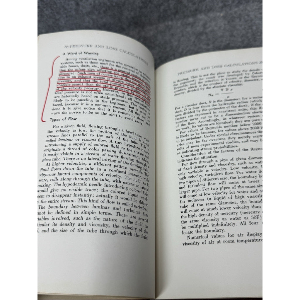 1954 Flow and Fan C Harold Berry First Edition HVAC Duct Engineering HC