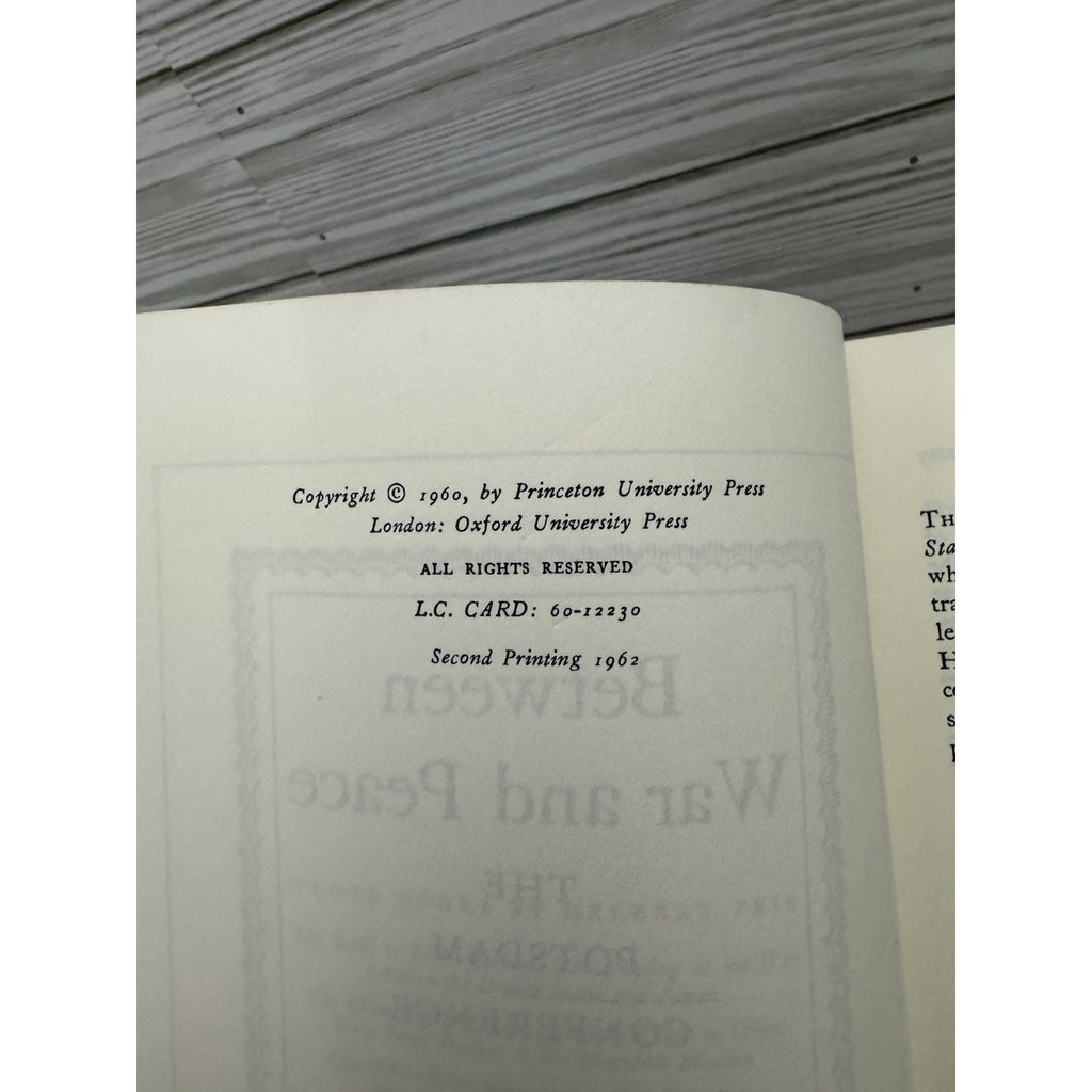 Between War and Peace Potsdam Conference Herbert Feis 1960 HC